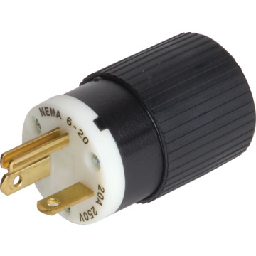 Straight Blade 20 Amp 250 Volt Plug | HD Supply