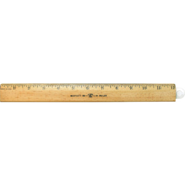 westcott wood ruler single edge 12 scaled in 116 increments hd