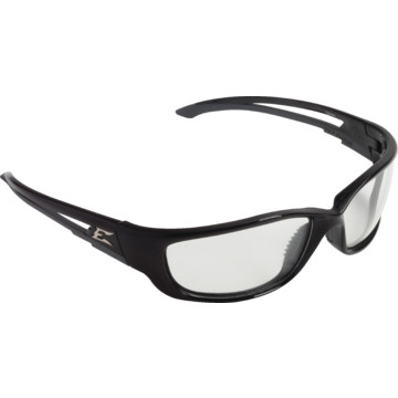 Edge Kazbek XL Safety Eyewear, Black Frame With Clear ...
