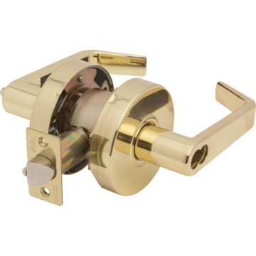 Yale® Interchangeable Core Cylindrical Entry Lever Lock, Brass | HD Supply